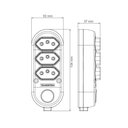 Ver imagem 2 de Extensão Multipla 3 Tomadas 2P+T 10 a 250 V Tramontina 3 m