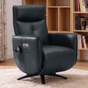 Ver imagem 6 de Poltrona de Massagem Reclinável Elétrica com Aquecimento Bravinni L07 Couríssimo Preto - Lyam Decor