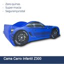 Ver imagem 5 de Cama Infantil Z300 Totalmente Estofada Cama Carro:azul