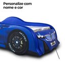 Ver imagem 4 de Cama Infantil Z300 Totalmente Estofada Cama Carro:azul