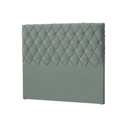 Cabeceira Queen Capitonê para Colchão 158x198cm Chicago 160cm Veludo Cinza - Luxo Estofados - 2