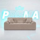 Ver imagem 2 de Sofá Prisma Molas Ensacadas Á Vácuo 2,02m Bouclê Bege