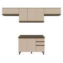 Ver imagem 1 de Cozinha Compacta Connect 8 Portas 2 Gavetas 100% Mdf Duna/cristal - Henn