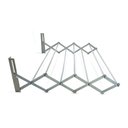 Ver imagem 1 de Varal de Parede Retrátil Aço Sanfonado - 60cm