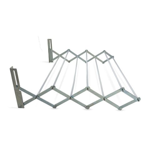 Varal de Parede Retrátil Aço Sanfonado - 60cm
