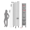 Ver imagem 4 de Armário de Cozinha Paneleiro em Mdf com 2 Portas 40cm Multimóveis Cr20440 Branco