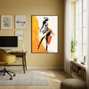 Ver imagem 2 de Quadro Decorativo Vestida de Formas 70x50cm Mold Branca