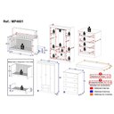 Ver imagem 4 de Quarto de Bebê Completo Berço Americano 3 em 1 Colchão Encanto Multimóveis Mp4601 Madeirado