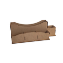 Ver imagem 2 de Porta Guardanapo e Sachê em MDF - Kit 10 Unidades