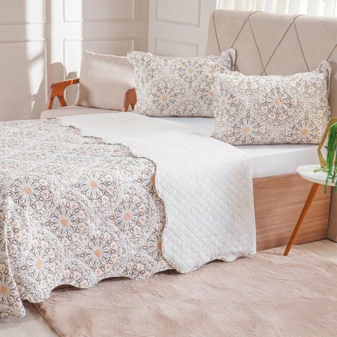 Kit Cobre Leito Casal Ultra Lisse New 210x230cm Ladrilhos