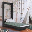 Ver imagem 2 de Cama de Solteiro Articulada para Colchão 188x78cm Multimóveis Cr40137 Grafite