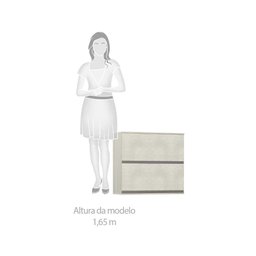 Armário Aéreo 70cm 2 Portas Anita Legno Crema Com Linho - 3 Armário Aéreo 70cm 2 Portas Anita Legno Crema Com Linho - 3