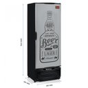 Ver imagem 4 de Cervejeira 410 Litros Porta Cega Tipo inox GRBA-400 GW Gelopar Laterais pretas 127v