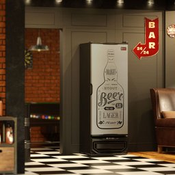 Cervejeira 410 Litros Porta Cega Tipo inox GRBA-400 GW Gelopar Laterais pretas 127v - 3 Cervejeira 410 Litros Porta Cega Tipo inox GRBA-400 GW Gelopar Laterais pretas 127v - 3