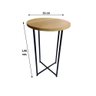 Conjunto Mesa Bistro Alta Madeira Estilo Industrial 0,55 Mts - 5
