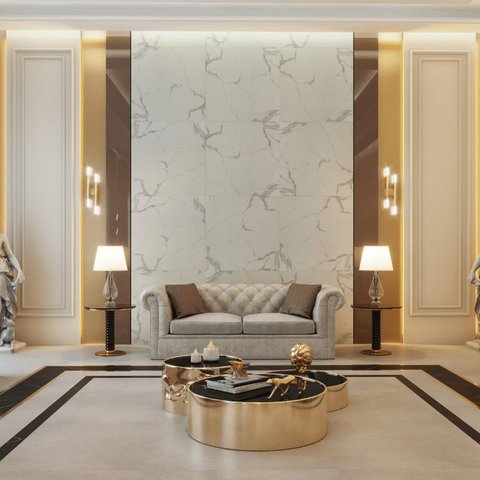 Piso Vinílico Arquitech Château Decor 2mm 92 X 92 Cm - Montpoupon Cx 5,08m²