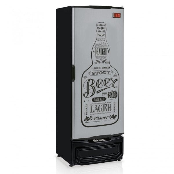 Refrigerador Vertical Cervejeira 410L Porta Cega 220V Tipo Inox Gelopar - 2