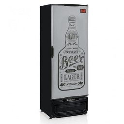 Cervejeira 410 Litros Porta Cega Tipo inox GRBA-400 GW Gelopar Laterais pretas 220v - 3