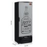 Cervejeira 410 Litros Porta Cega Tipo inox GRBA-400 GW Gelopar Laterais pretas 220v - 7