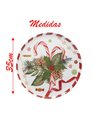 Ver imagem 2 de Kit 4 Sousplat de Natal Decoração Natalina Melamina 35cm
