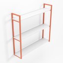 Ver imagem 4 de Prateleira Industrial 3 Níveis Rose Gold Mdf Branco