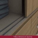 Ver mais imagens de Guarda-Roupa Casal 3 Portas de Correr 9 Gavetas Uran Henn