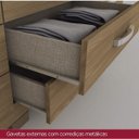 Ver imagem 7 de Guarda-Roupa Casal 3 Portas de Correr 9 Gavetas Uran Henn
