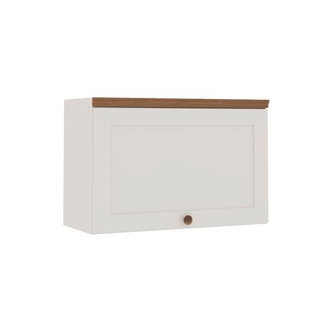 Armário Cozinha Aéreo 1 Porta Basc 70cm Iluminata Branco