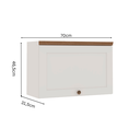 Ver imagem 2 de Armário Cozinha Aéreo 1 Porta Basc 70cm Iluminata Branco