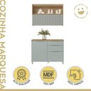 Ver imagem 5 de Cozinha Modulada 100% Mdf 2 Peças Nesher Marquesa Marrom Verde