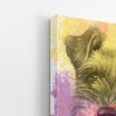 Ver imagem 3 de Quadro Cachorro Schnauzer Tinta Aquarela Canvas 30x40cm