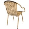 Kit 2 Cadeiras para Varanda/area Externa em Junco Cestinha Cappuccino - 4