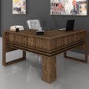 Ver imagem 2 de Mesa Para Escritório em L ME4145 Nogal/Nogal - Tecno Mobili
