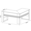 Ver imagem 6 de Mesa Para Escritório em L ME4145 Nogal/Nogal - Tecno Mobili