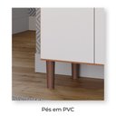 Ver imagem 6 de Armário de Cozinha Iguape 100% Mdf Tuboarte 5 Portas e 1 Gaveta Freijó Branco