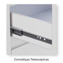 Ver imagem 5 de Armário de Cozinha Iguape 100% Mdf Tuboarte 5 Portas e 1 Gaveta Freijó Branco