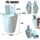 Ver imagem 3 de Kit 8 Pes para Moveis e Pe para Guarda Roupa 7cm+ Parafusos