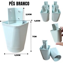 Kit 8 Pes para Moveis e Pe para Guarda Roupa 7cm+ Parafusos - 3