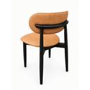 Ver imagem 2 de Cadeira com Encosto Anatômico 79cm em Madeira Maciça Cadeira Vitta Courino Marrom Oona Design Preto