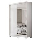 Ver imagem 1 de Guarda Roupa Casal Riva Branco Amêndola Touch Flex com Espelho e Pés - Demóbile