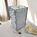 Ver imagem 2 de Cofre Desafio 50 Mil Guardar Junte Dinheiro Woodbox Torre Di