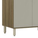 Ver imagem 6 de Balcão de Cozinha com Tampo 80cm Nádia Mocca/avelã L01 - Mpozenato