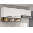 Ver imagem 1 de Armário Aéreo para Cozinha 3 Portas 1 Nicho Bali Itatiaia