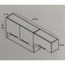 Ver imagem 4 de Armário Aéreo 3 Portas com Nicho Bali Itatiaia