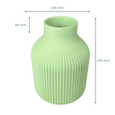Ver imagem 2 de Vaso Decorativo Ondulado Naidex Home - Verde Matte