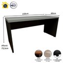 Ver imagem 3 de Escrivaninha Home Office 150cm Tampo 40mm Pés Painel