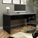 Ver imagem 1 de Escrivaninha Home Office 150cm Tampo 40mm Pés Painel