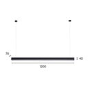 Ver imagem 2 de Lustre Pendente Astraled Sagittarii Pt-9151 Preto Led Bivolt