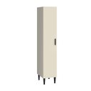 Ver imagem 1 de Armário Paneleiro para Cozinha Max 38 X 195 Cm 1 Porta Mdp Cinza Champanhe - Clicklar