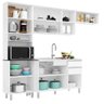 Cozinha Compacta 4 Peças com Balcão Paris para Pia Poliman Móveis - 3